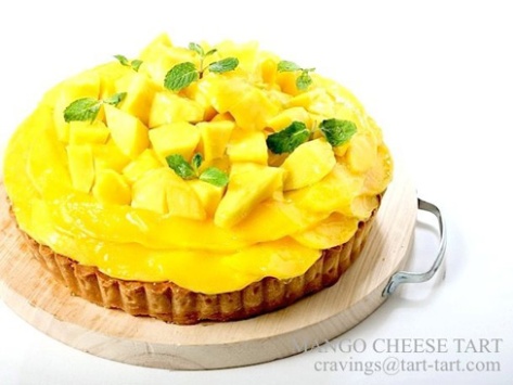 Mango Cheese Tart. Fruit Pie / Pie Buah Enak